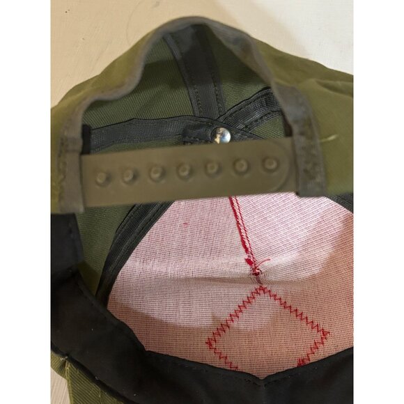 Vintage Boy Scout Twill Fabiric Cap M/L Adjustable Fit‎ Snapback Red Olive - Picture 3 of 5